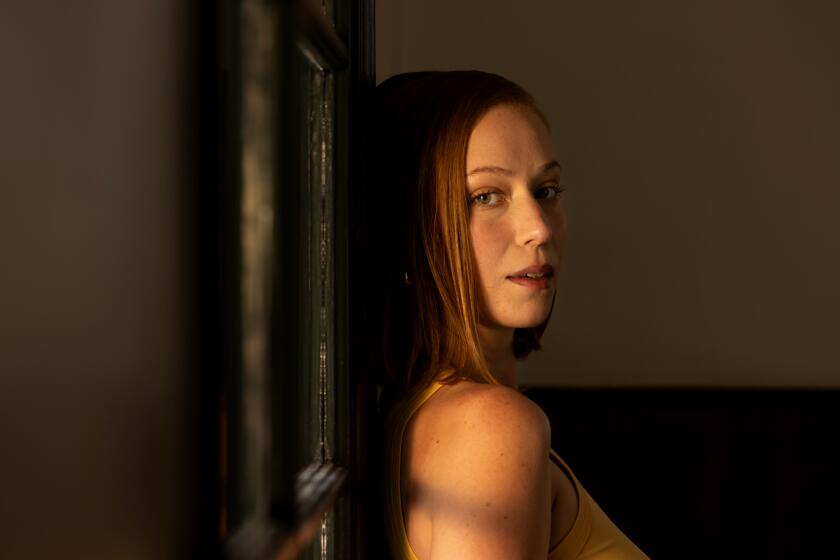 LOS ANGELES-CA-MAY 22, 2024: Hannah Einbinder is photographed at The Apple Pan in Los Angeles on May 22, 2024. (Christina House / Los Angeles Times)